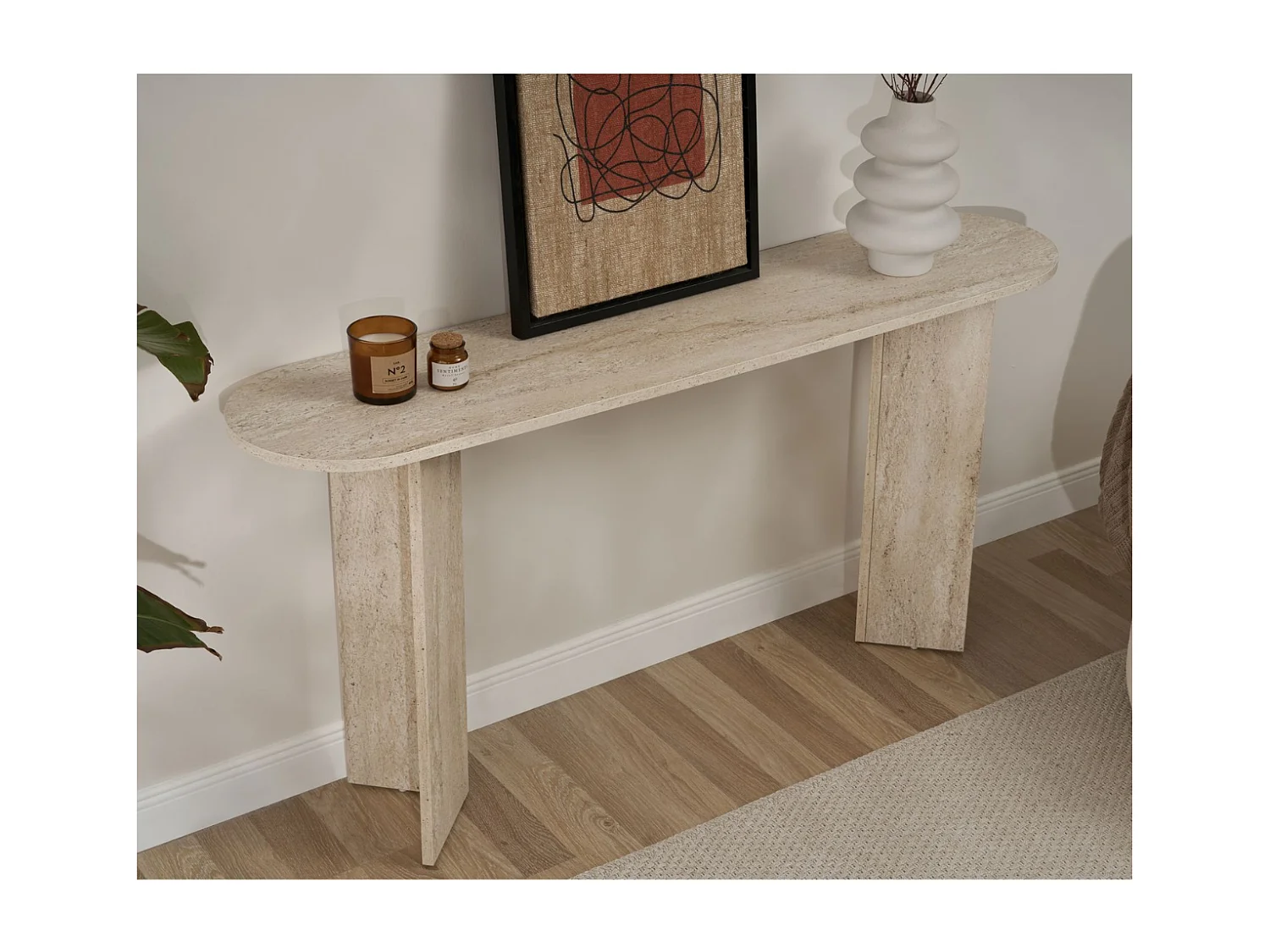 Console avec deux pieds L150 cm - SIRA