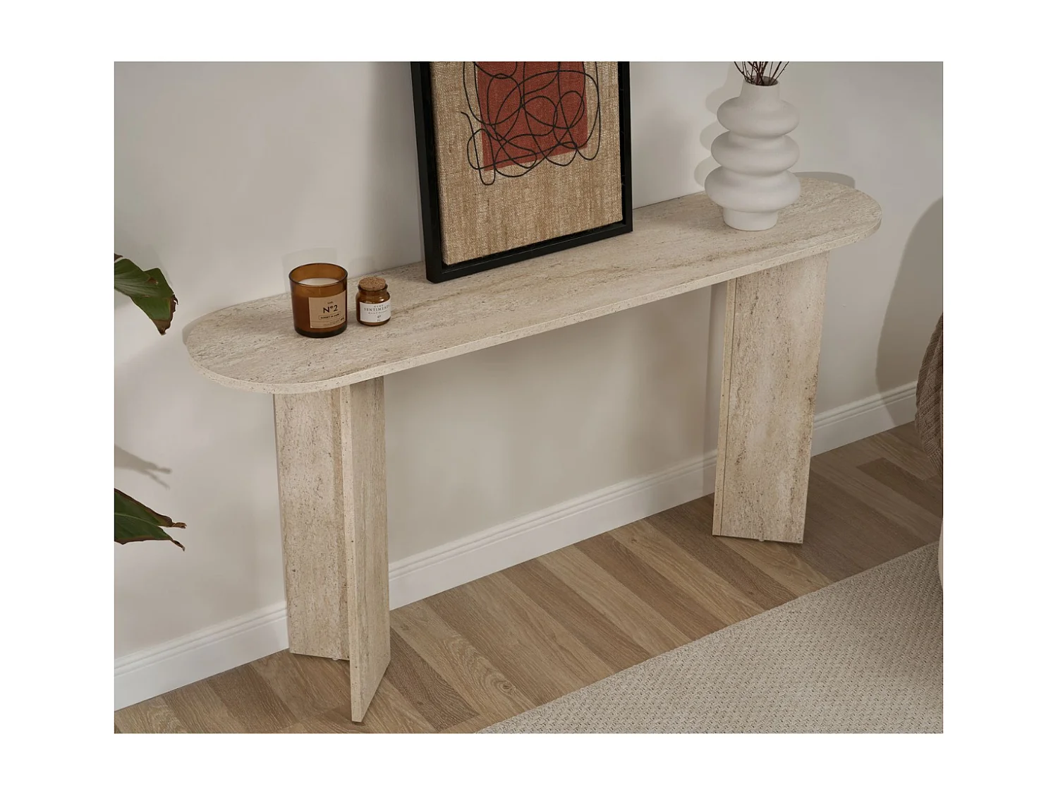 Console avec deux pieds L150 cm - SIRA