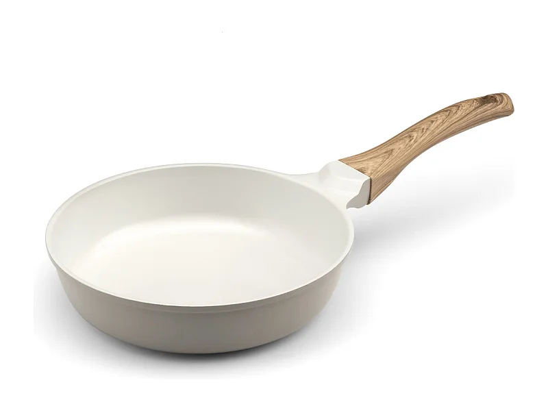 Mythic - Poêle 20 cm avec revêtement en céramique blanche