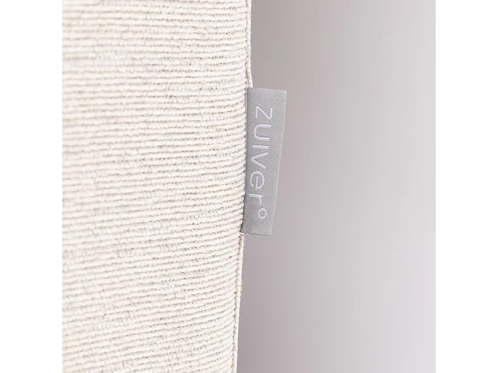 Summer - Canapé droit 5 places en tissu et pieds en métal - Écru