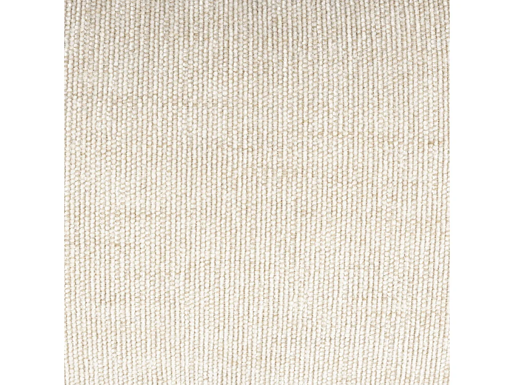 Summer - Canapé droit 5 places en tissu et pieds en métal - Écru