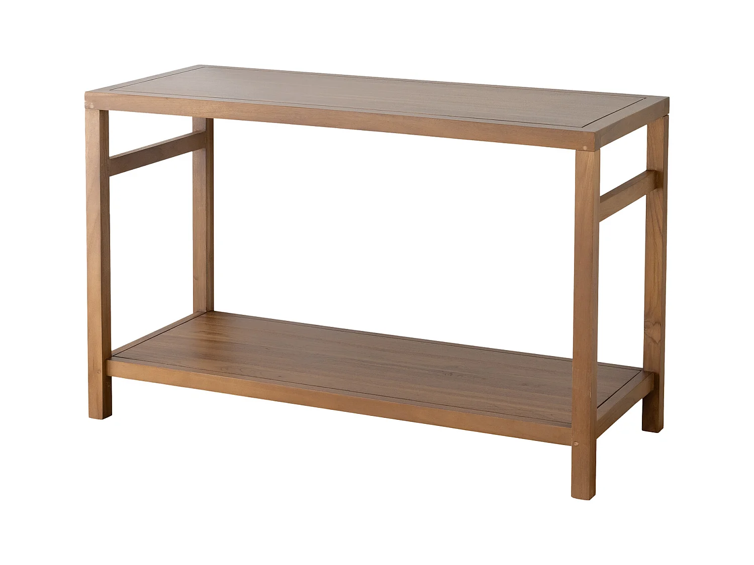 Meuble double vasque en teck massif 120cm DEWI - HAPPY GARDEN