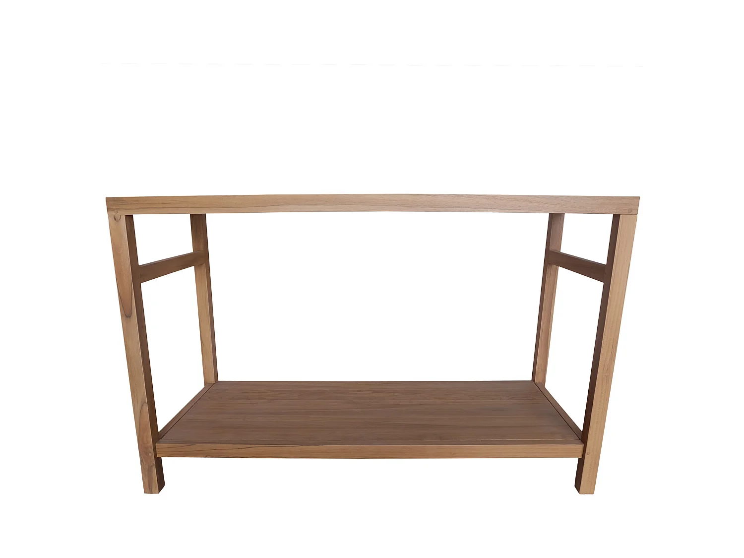 Meuble double vasque en teck massif 120cm DEWI - HAPPY GARDEN