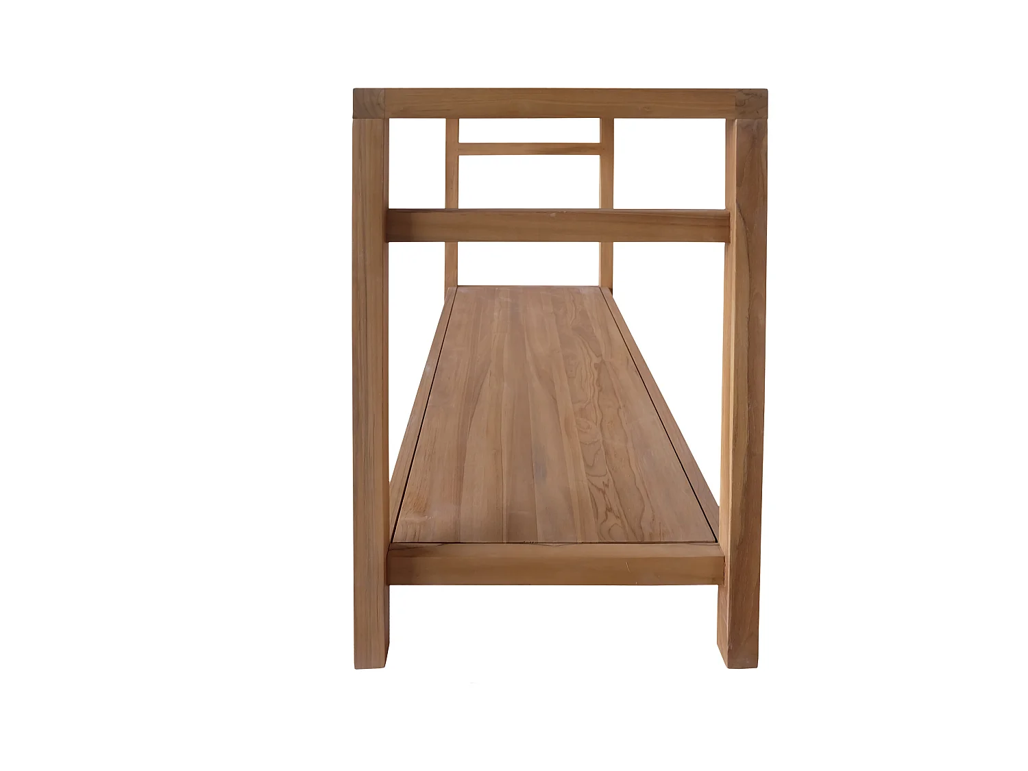 Meuble double vasque en teck massif 120cm DEWI - HAPPY GARDEN