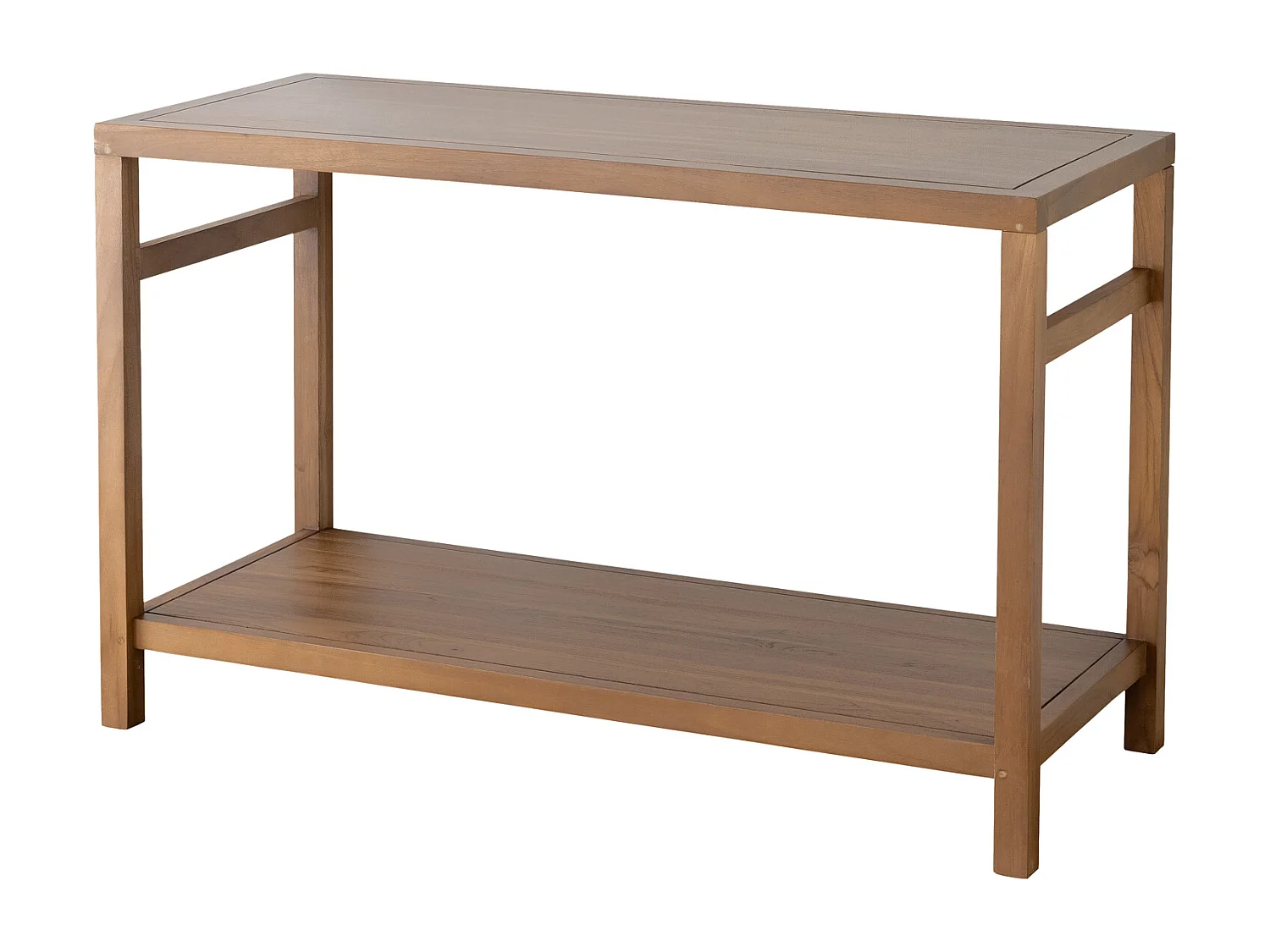 Meuble double vasque en teck massif 120cm DEWI - HAPPY GARDEN