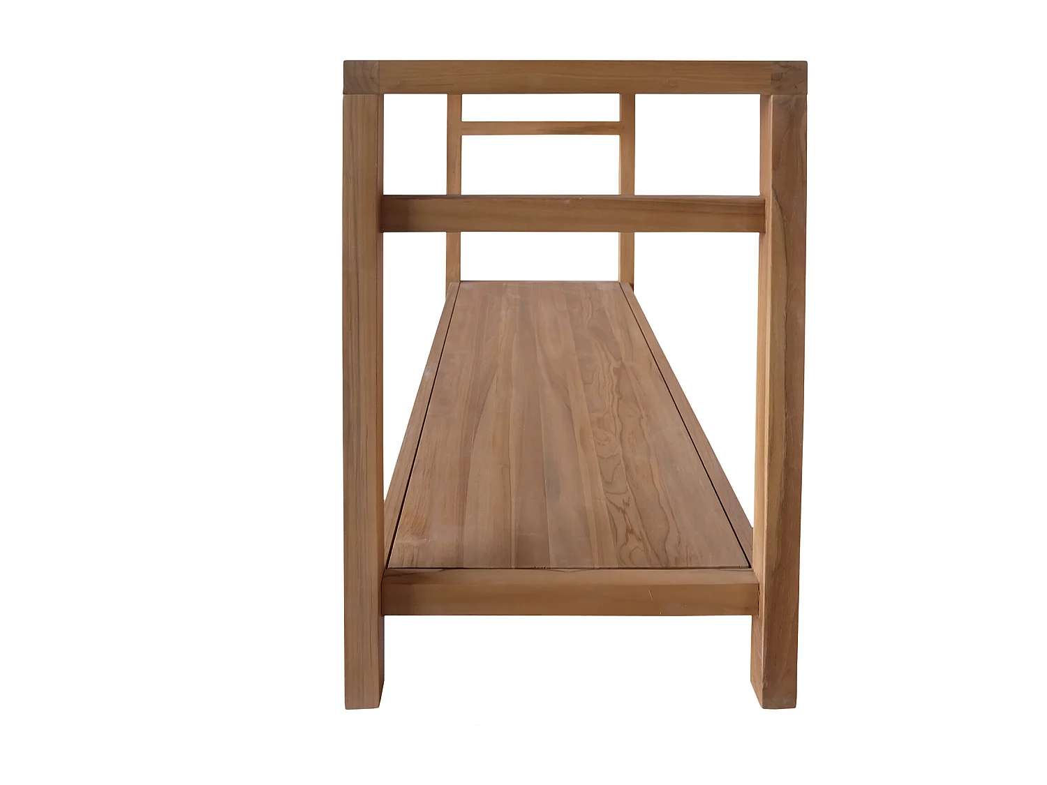 Meuble double vasque en teck massif 120cm DEWI - HAPPY GARDEN