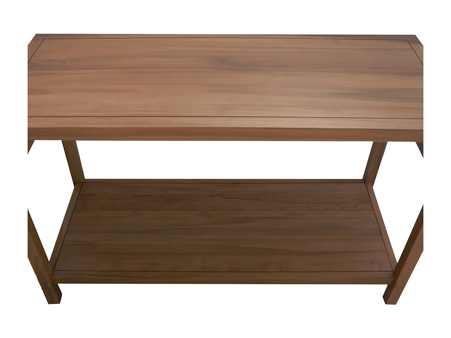 Meuble double vasque en teck massif 120cm DEWI - HAPPY GARDEN