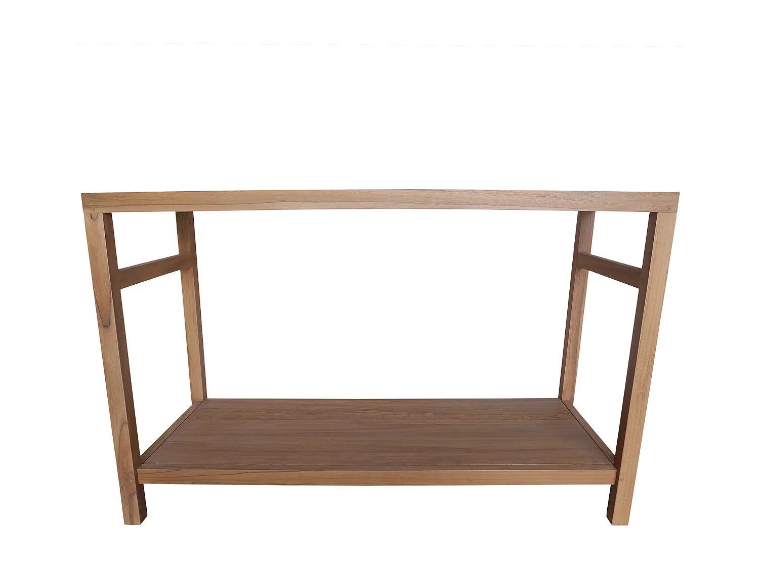 Meuble double vasque en teck massif 120cm DEWI - HAPPY GARDEN