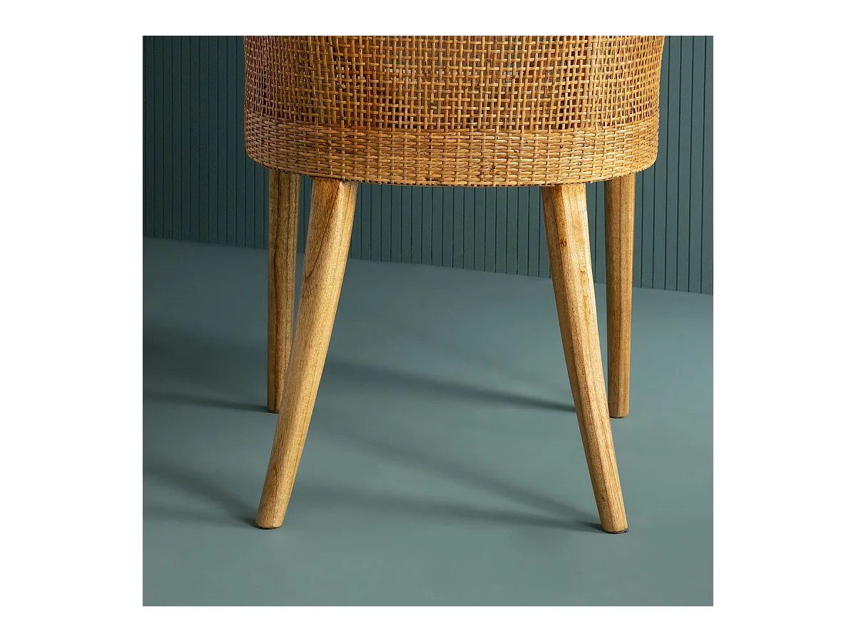 Chaise en rotin H 88cm - JULIE