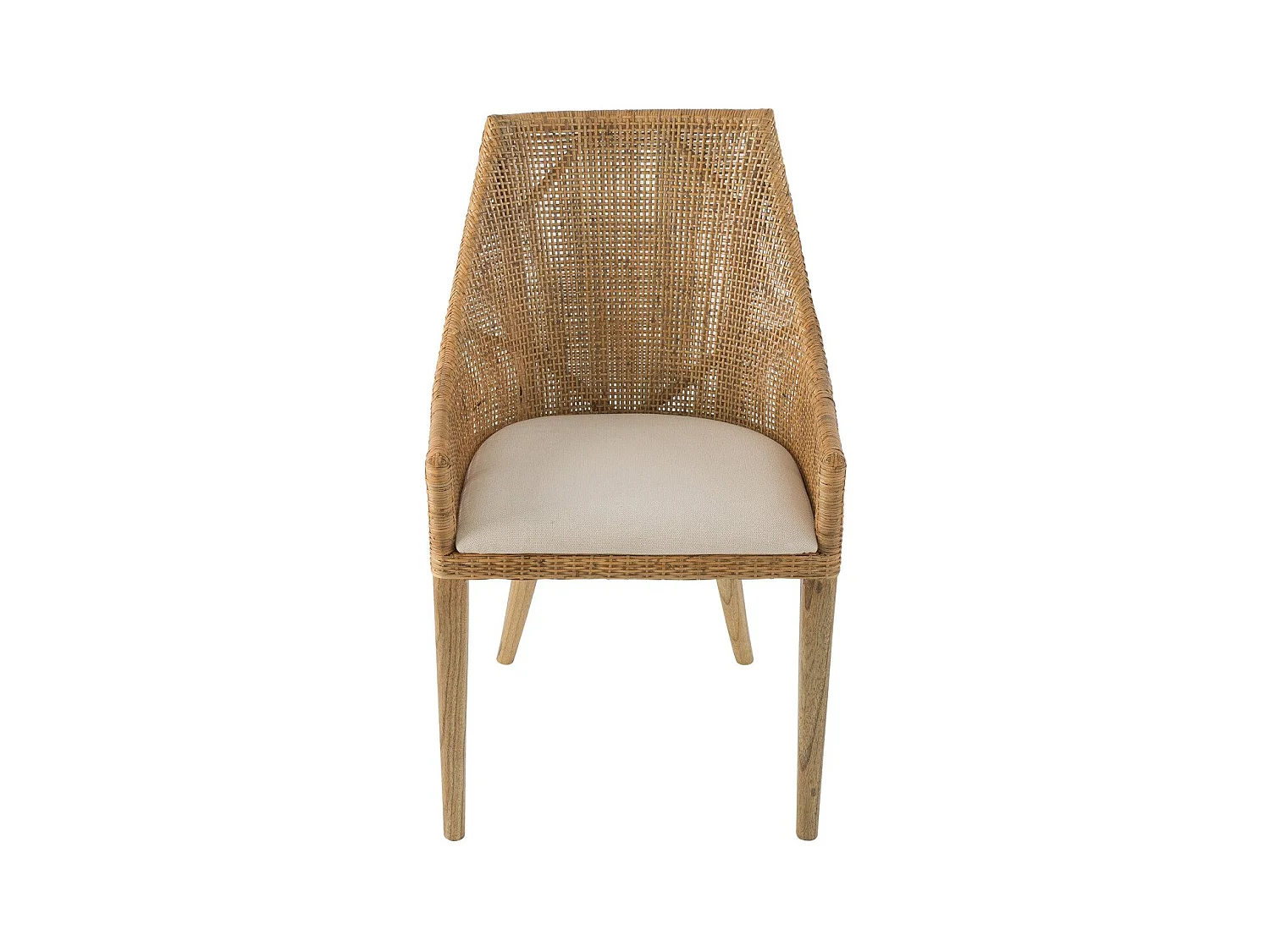 Chaise en rotin H 88cm - JULIE