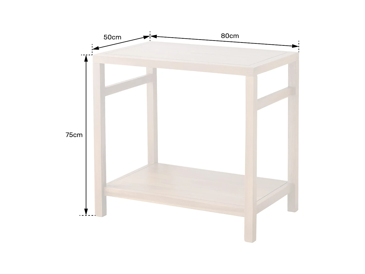 Teak badmeubel 80cm DEWI