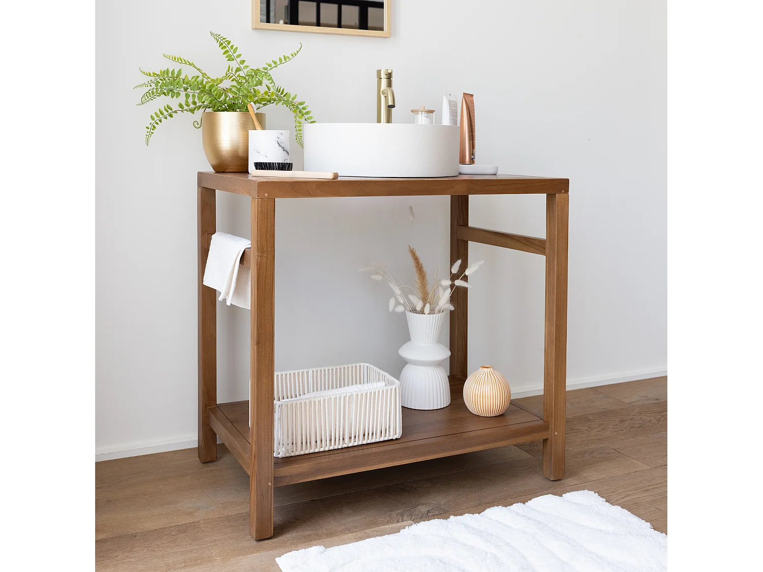 Teak badmeubel 80cm DEWI