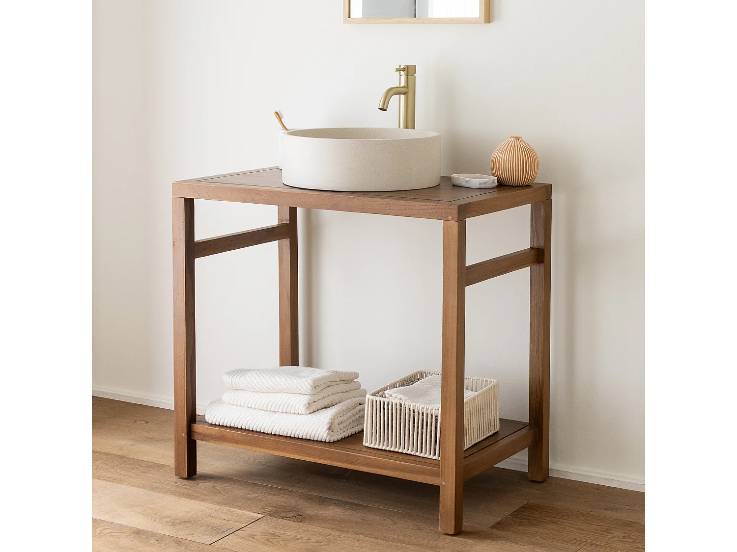 Mueble bajo de teca 80cm DEWI