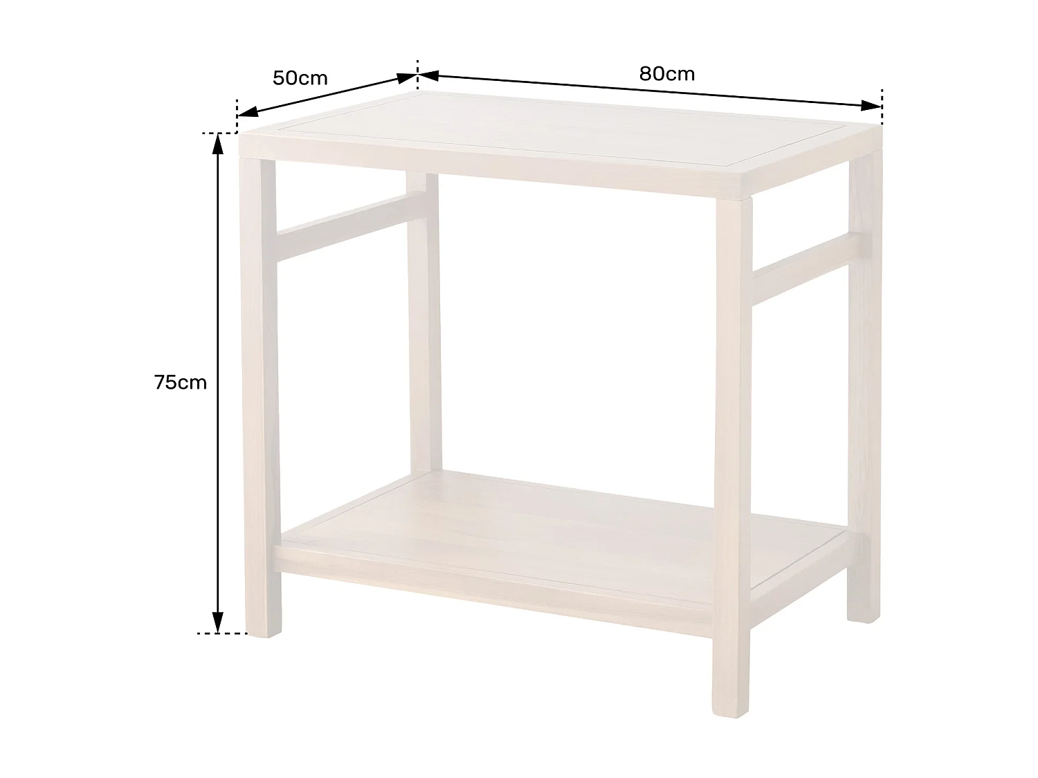 Mueble bajo de teca 80cm DEWI