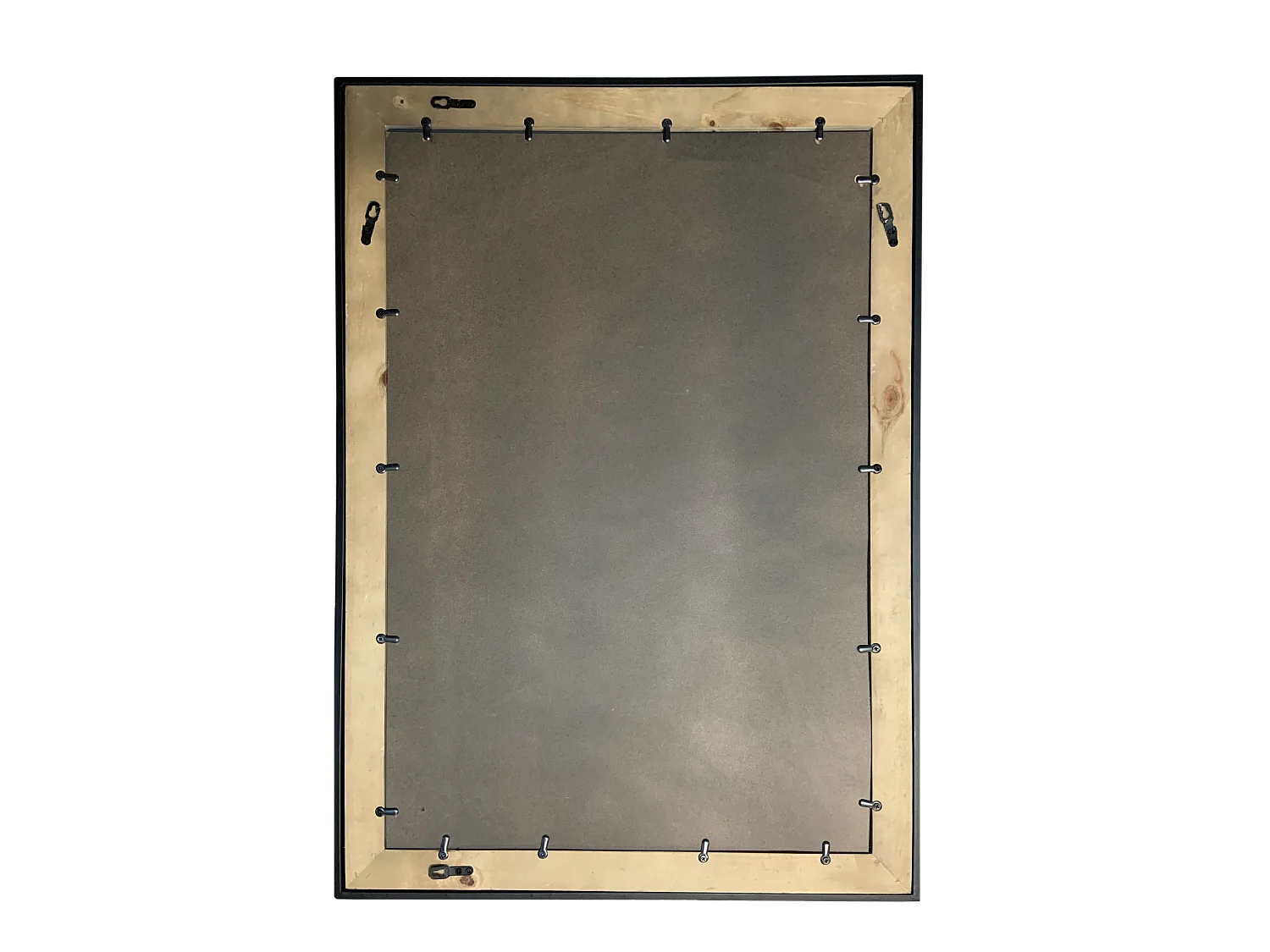 Miroir rectangle en bois et métal 73x103cm