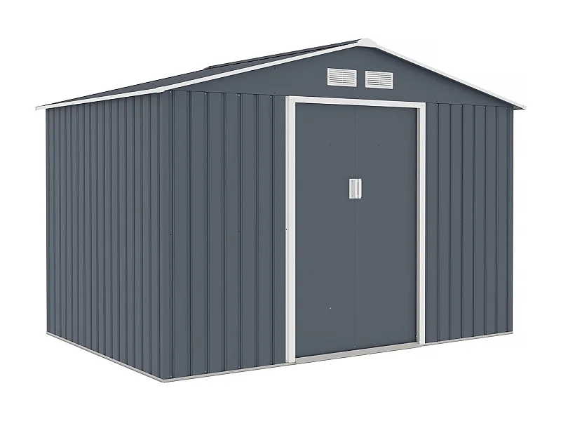 Telheiro de jardim em metal "Vegas II" - 5,29 m2 - Cinza