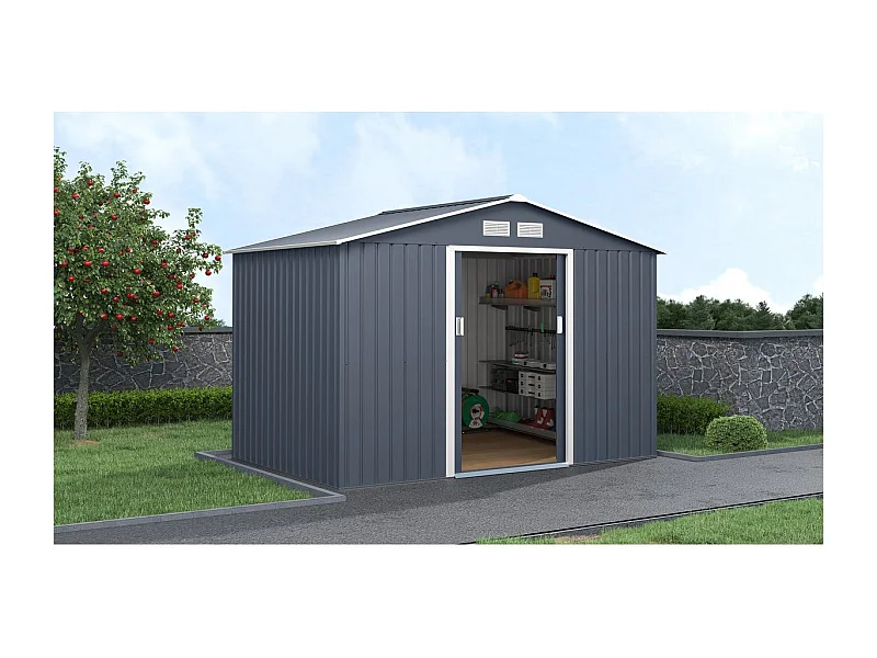 Metalen tuinhuis "Vegas II" - 5,29 m2 - Grijs