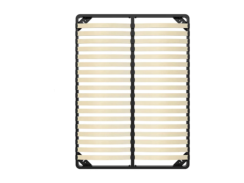 Sommier 140x190 cm, 2x18 lattes, lit avec sommier à lattes, sans pieds