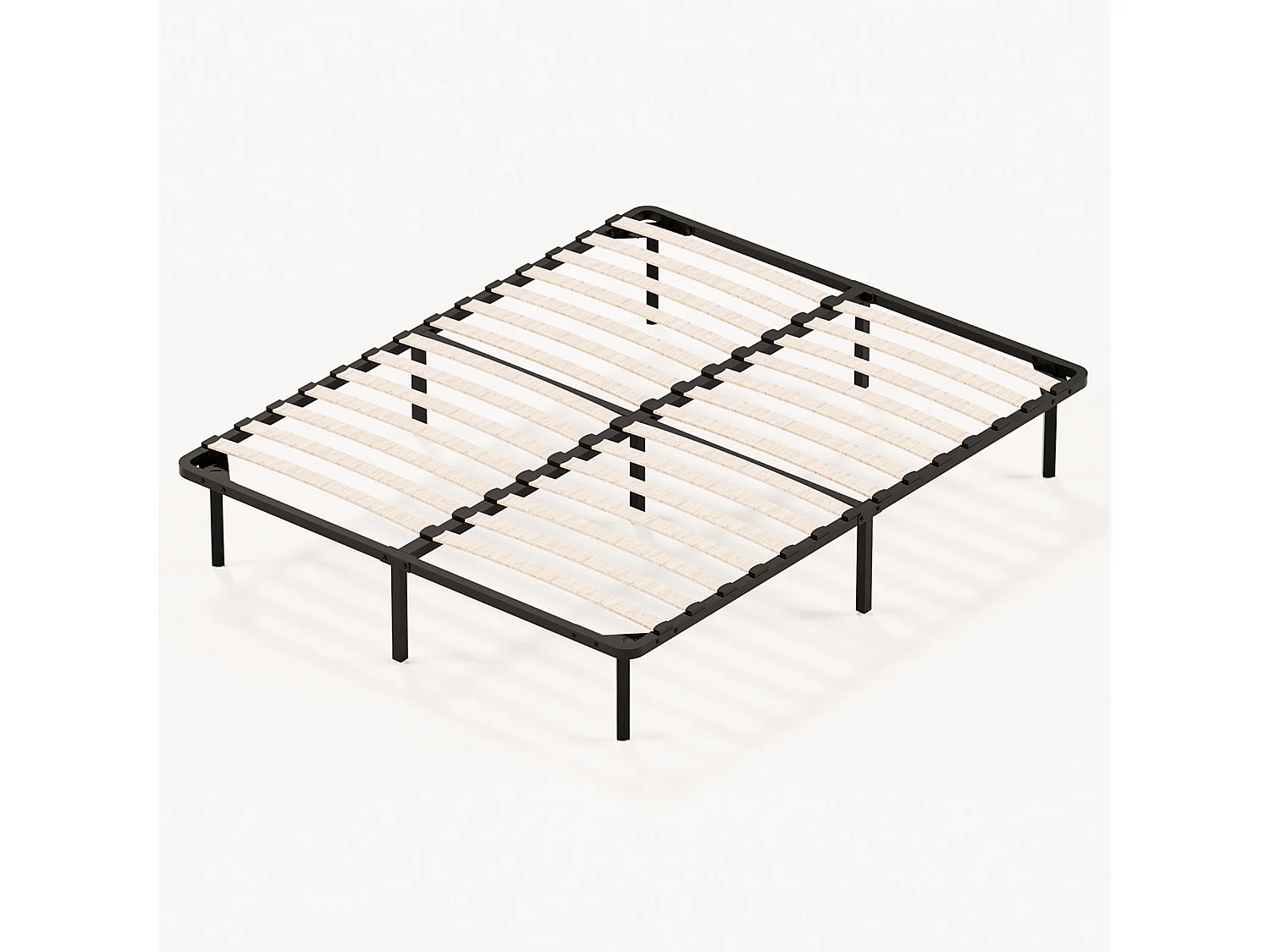 Sommier à Lattes 140x200 , Lit 2×14Lattes, 9 Pieds