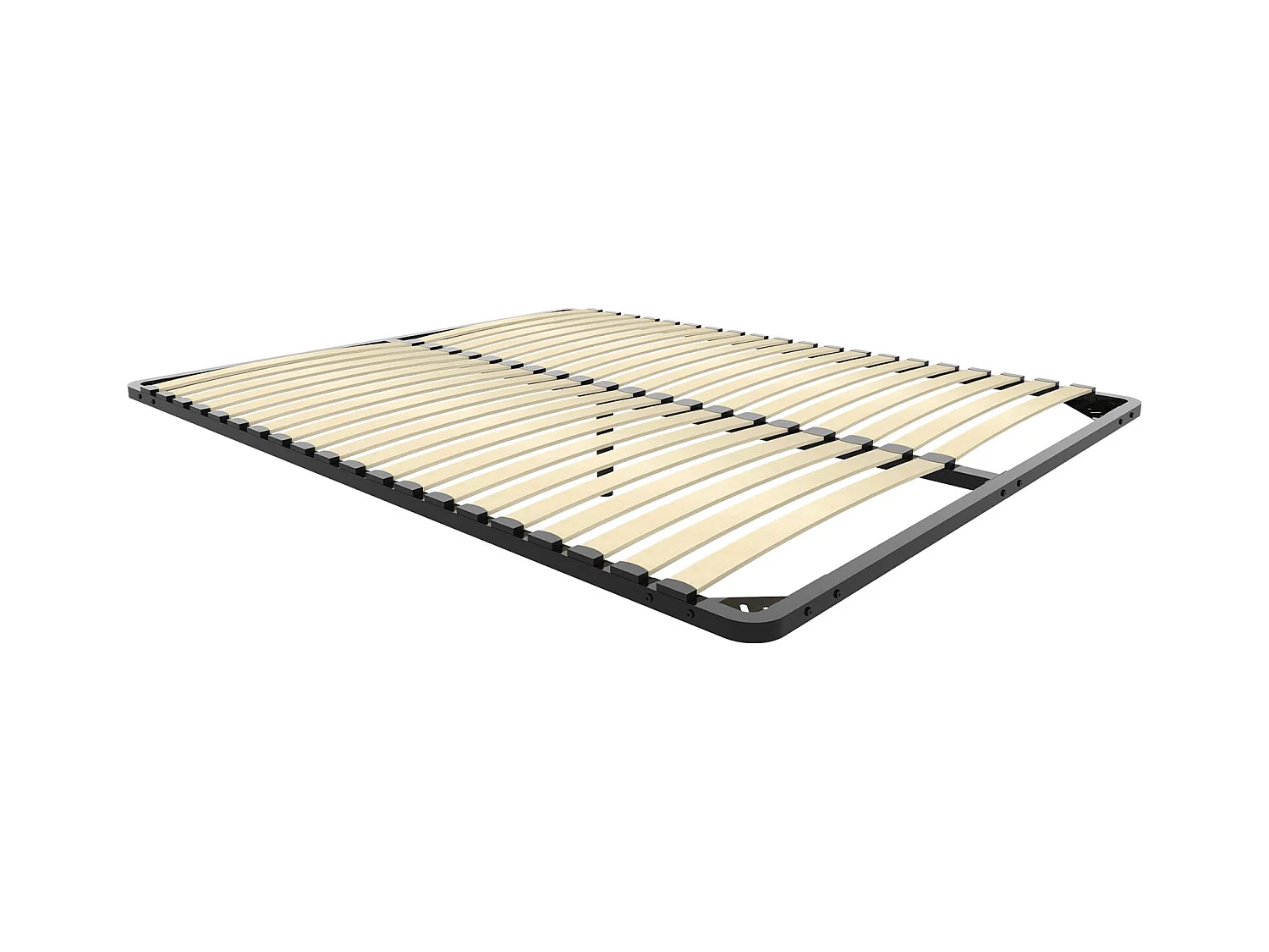 Sommier 160x200cm, 2x20 Lattes, Lit avec Sommier à Lattes