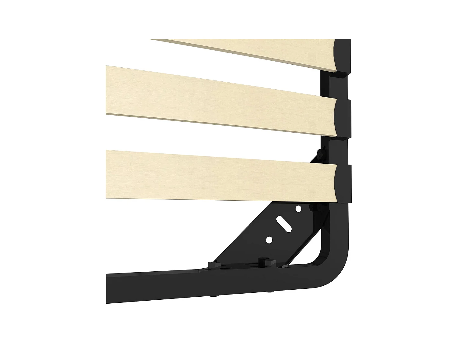 Sommier 160x200cm, 2x20 Lattes, Lit avec Sommier à Lattes