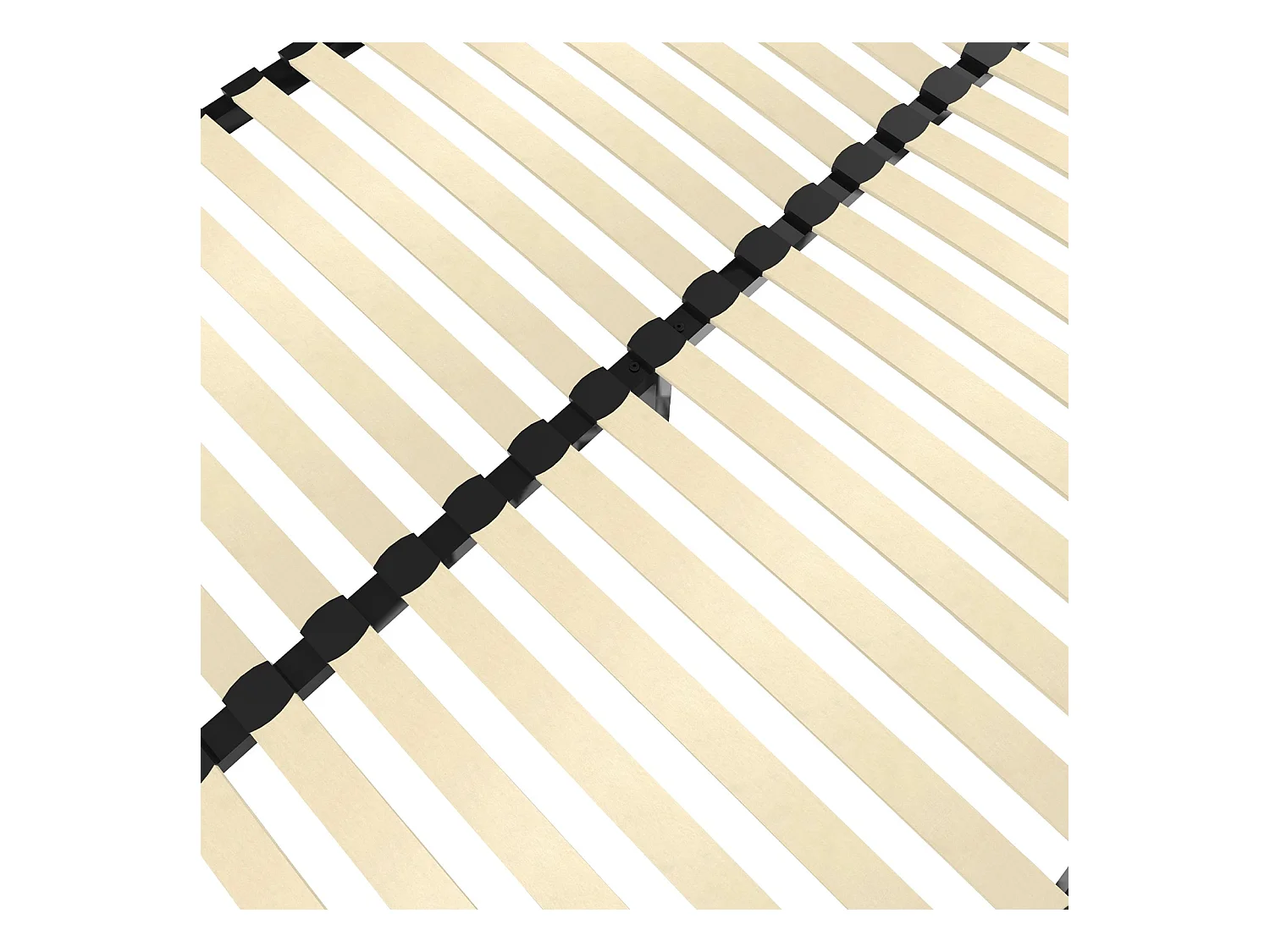 Sommier 160x200cm, 2x20 Lattes, Lit avec Sommier à Lattes