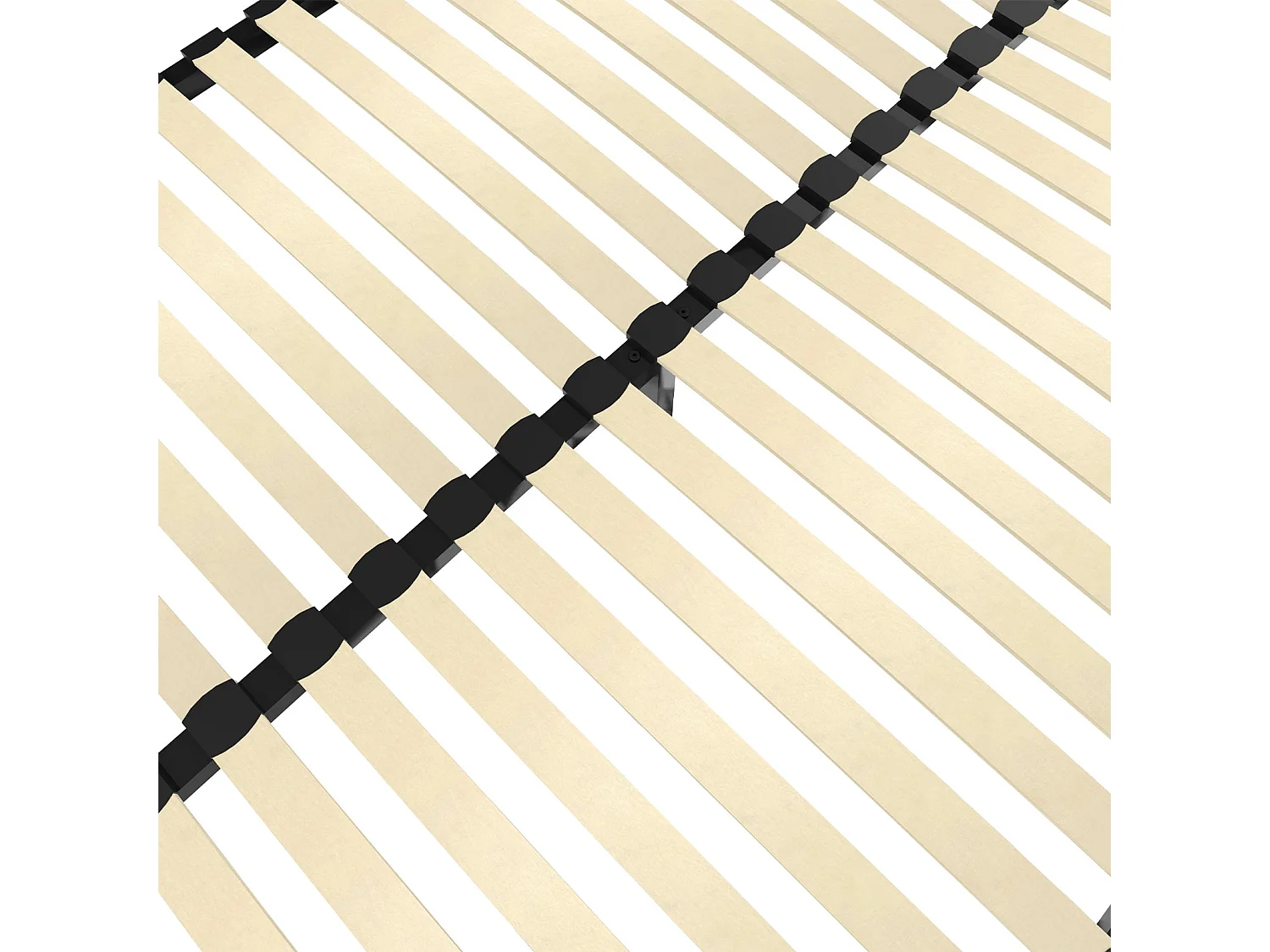 Sommier 160x200cm, 2x20 Lattes, Lit avec Sommier à Lattes