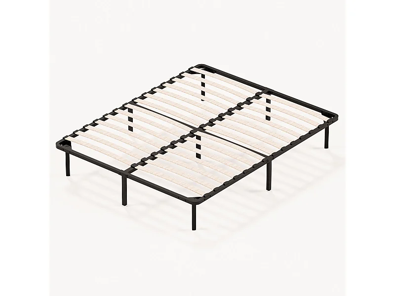 Lattenbodem op poten, bed 2¡Á14 latten, 9 poten inbegrepen, 160x200 cm