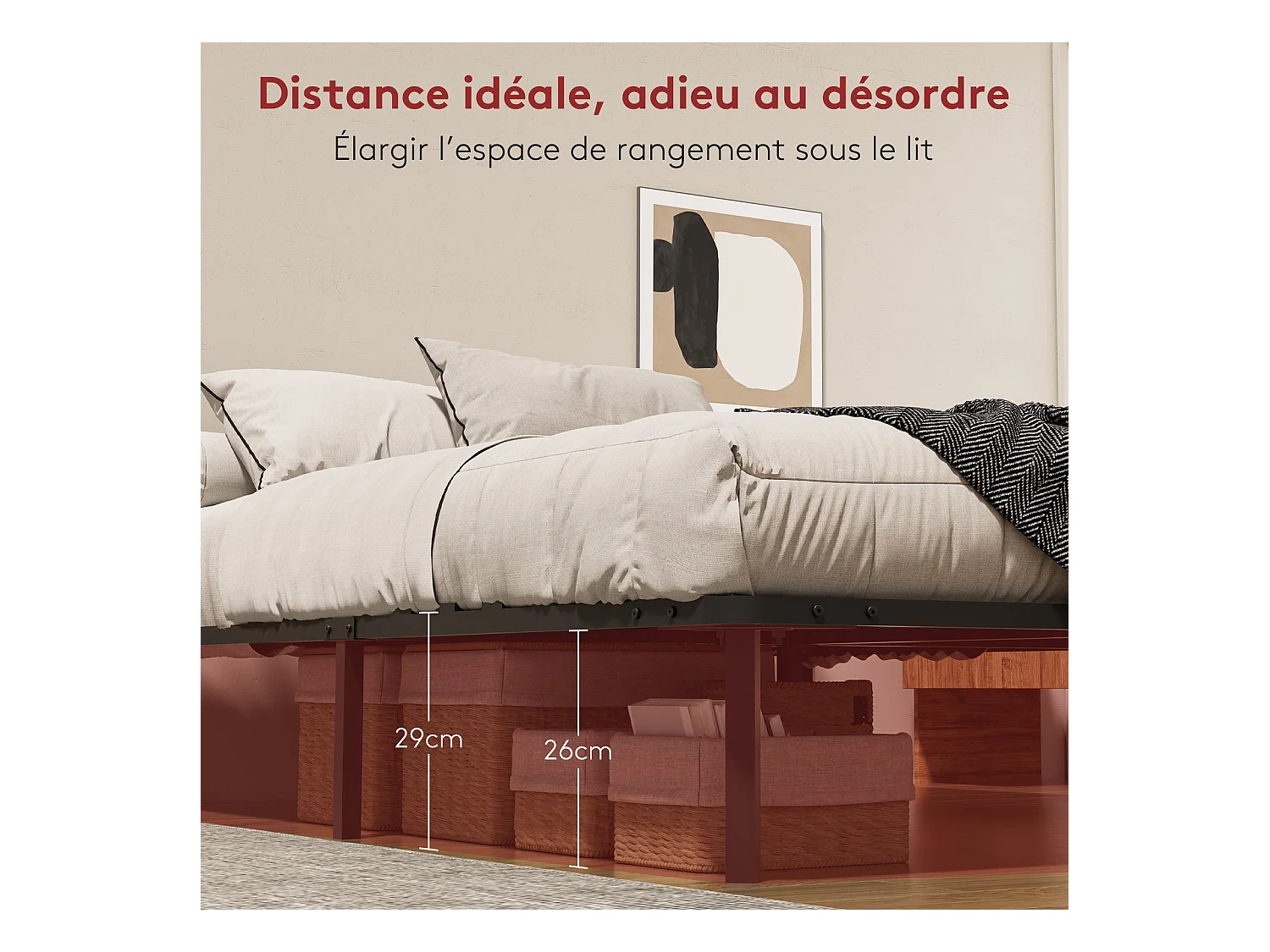 Lattenbodem op poten, bed 2¡Á14 latten, 9 poten inbegrepen, 160x200 cm