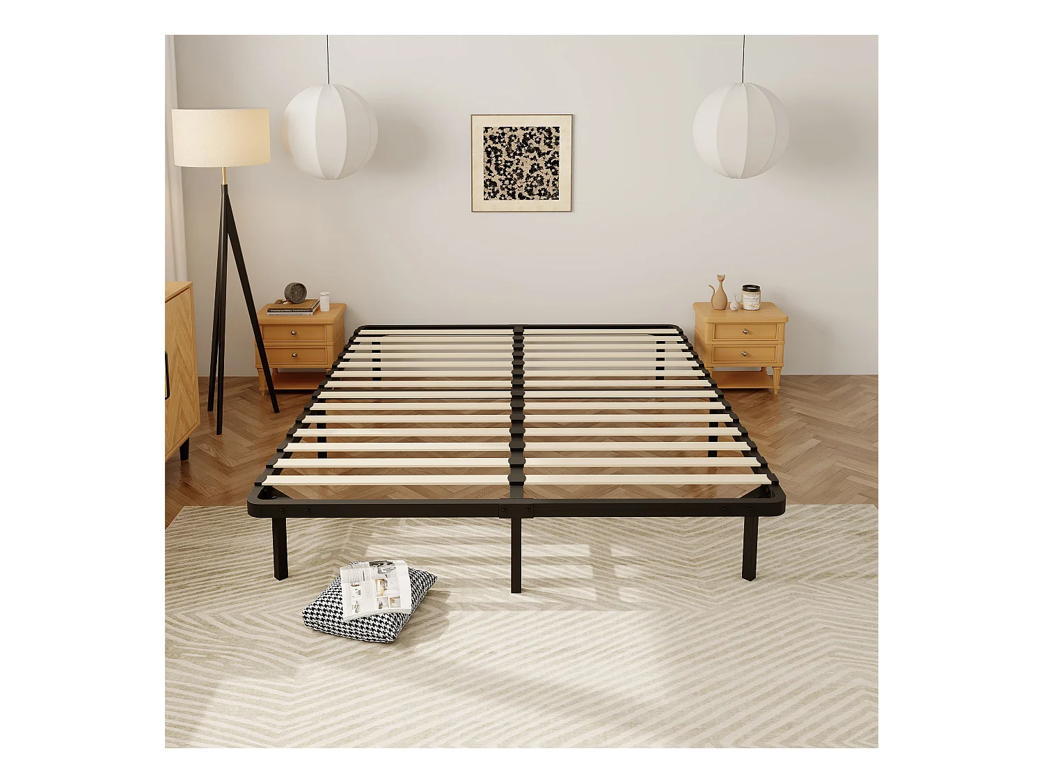 Lattenbodem 160x200, inclusief 9 poten, bed 2¡Á14 latten