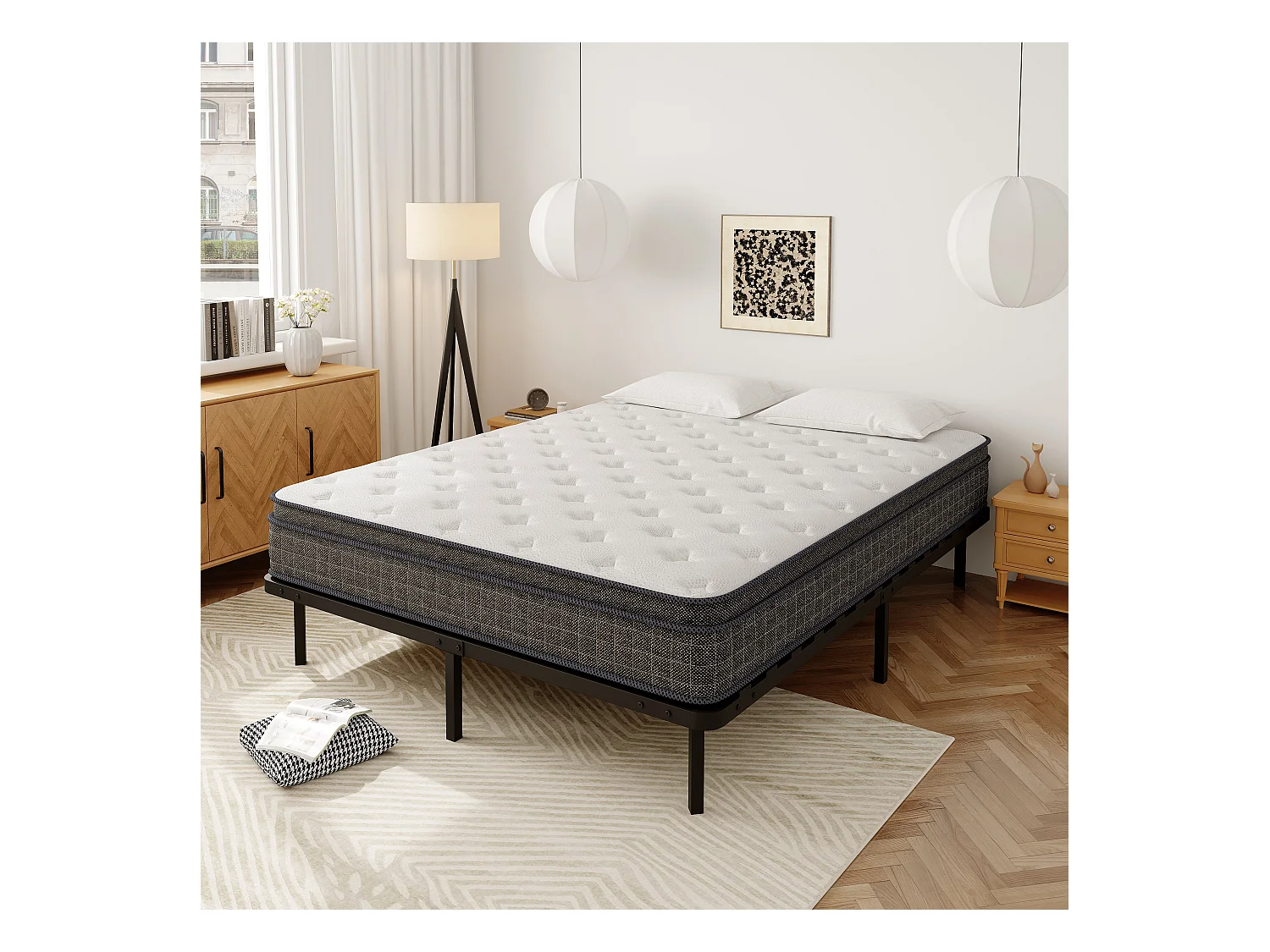 Lattenbodem 160x200, inclusief 9 poten, bed 2¡Á14 latten
