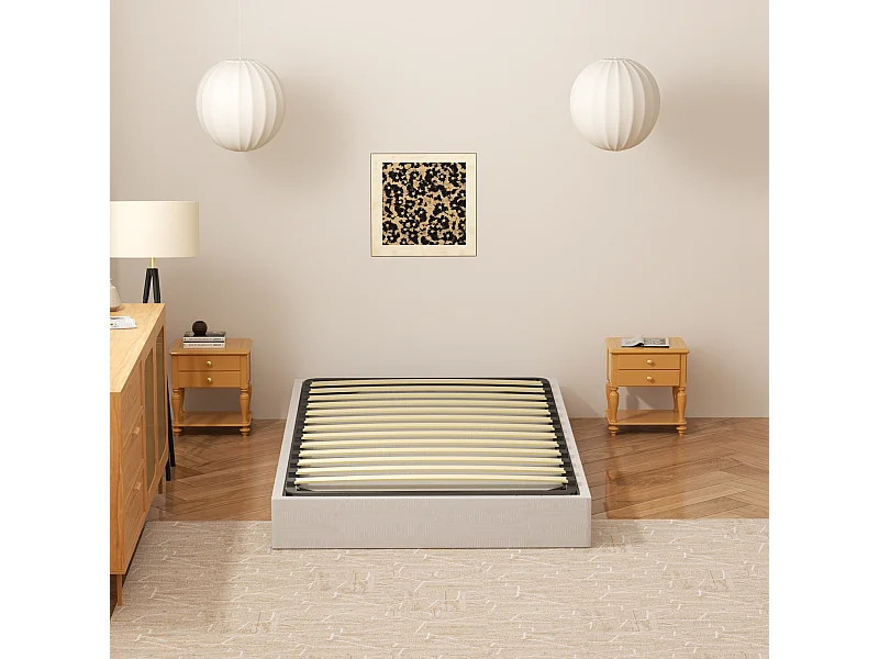 Dewinner Sommier ¨¤ Lattes sur Pieds, Lit 1¡Á13 Lattes, 90x190CM