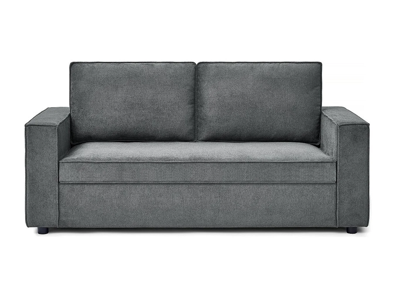 Canapé convertible express en tissu "Clara" - 185 x 90 x 88 cm - Gris