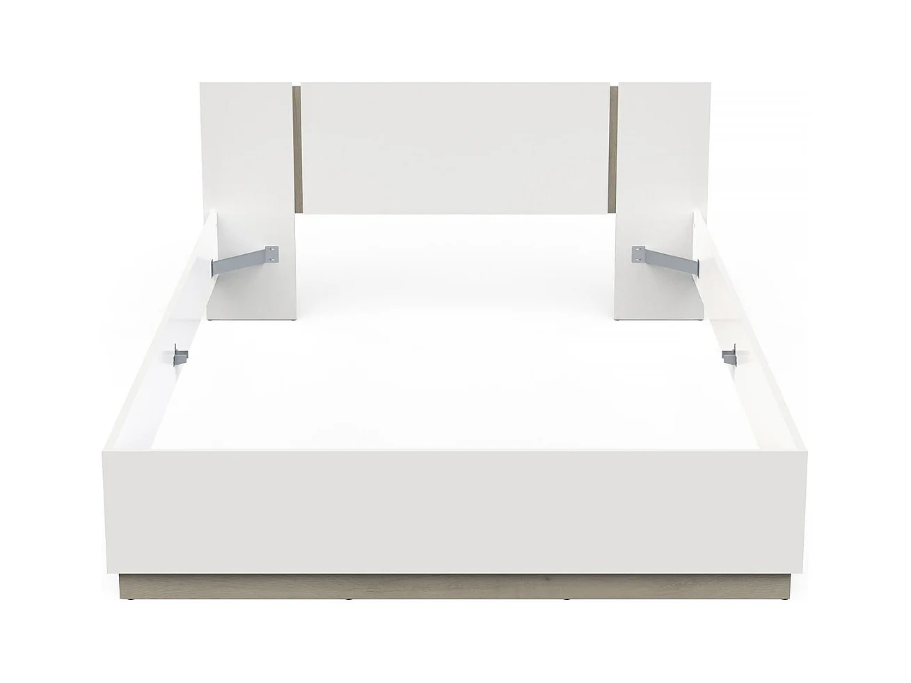 Lit Double en bois "Watson" - 140 x 200 cm - Blanc