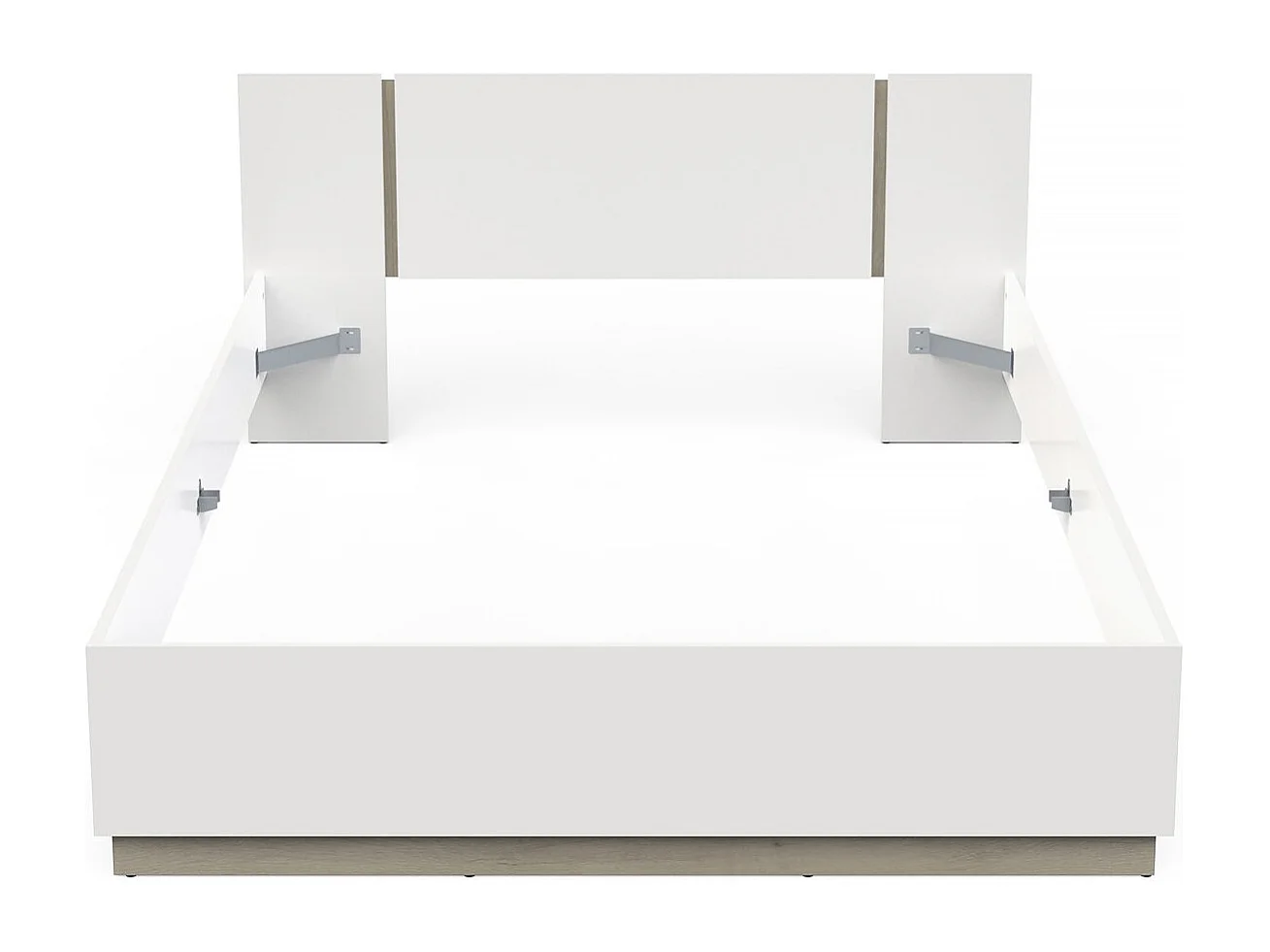 Lit Double en bois "Watson" - 140 x 200 cm - Blanc