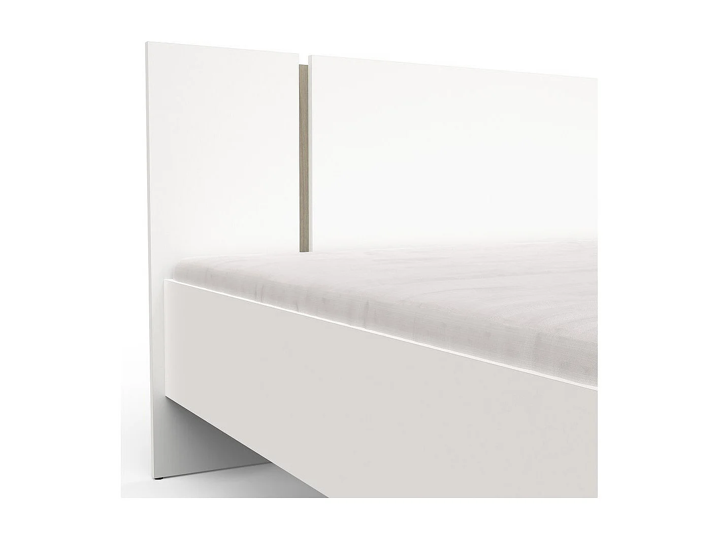 Lit Double en bois "Watson" - 140 x 200 cm - Blanc