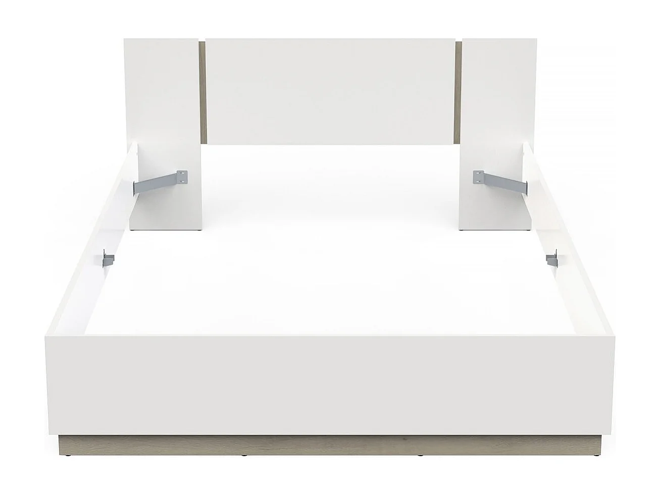 Lit Double en bois "Watson" - 140 x 200 cm - Blanc