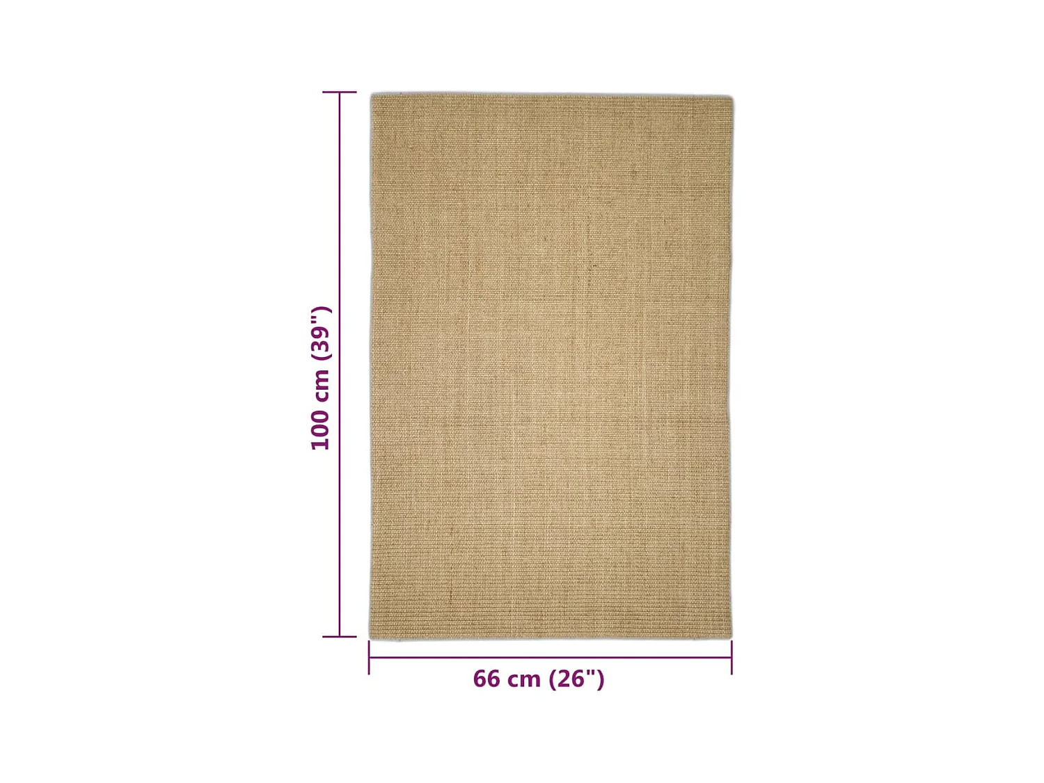 Tapis en sisal pour griffoir 66x100 cm