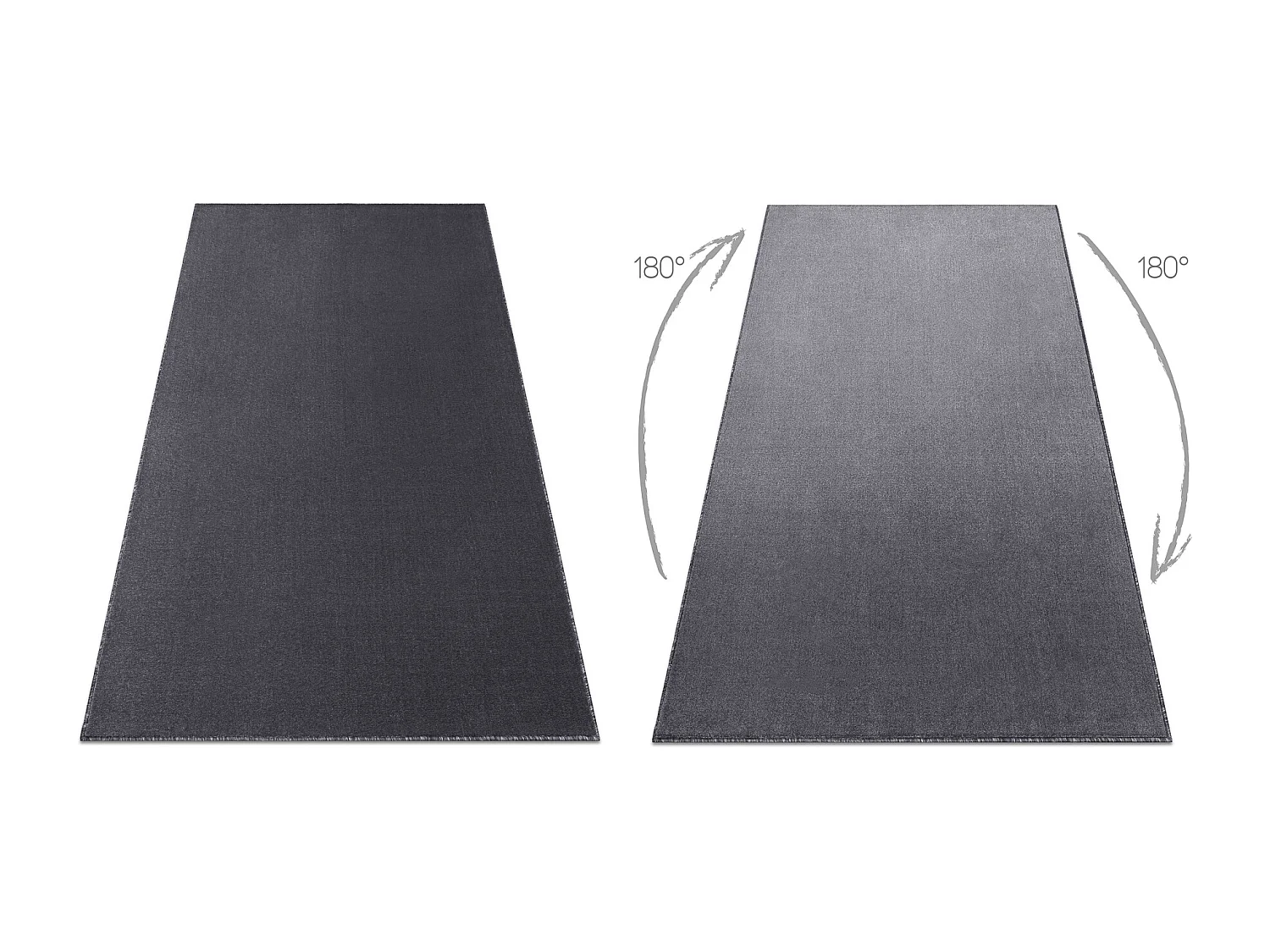 Tapis - Moquette SEDUCTION anthracite 99 doux, durable, chambre, hôte 250x300 cm