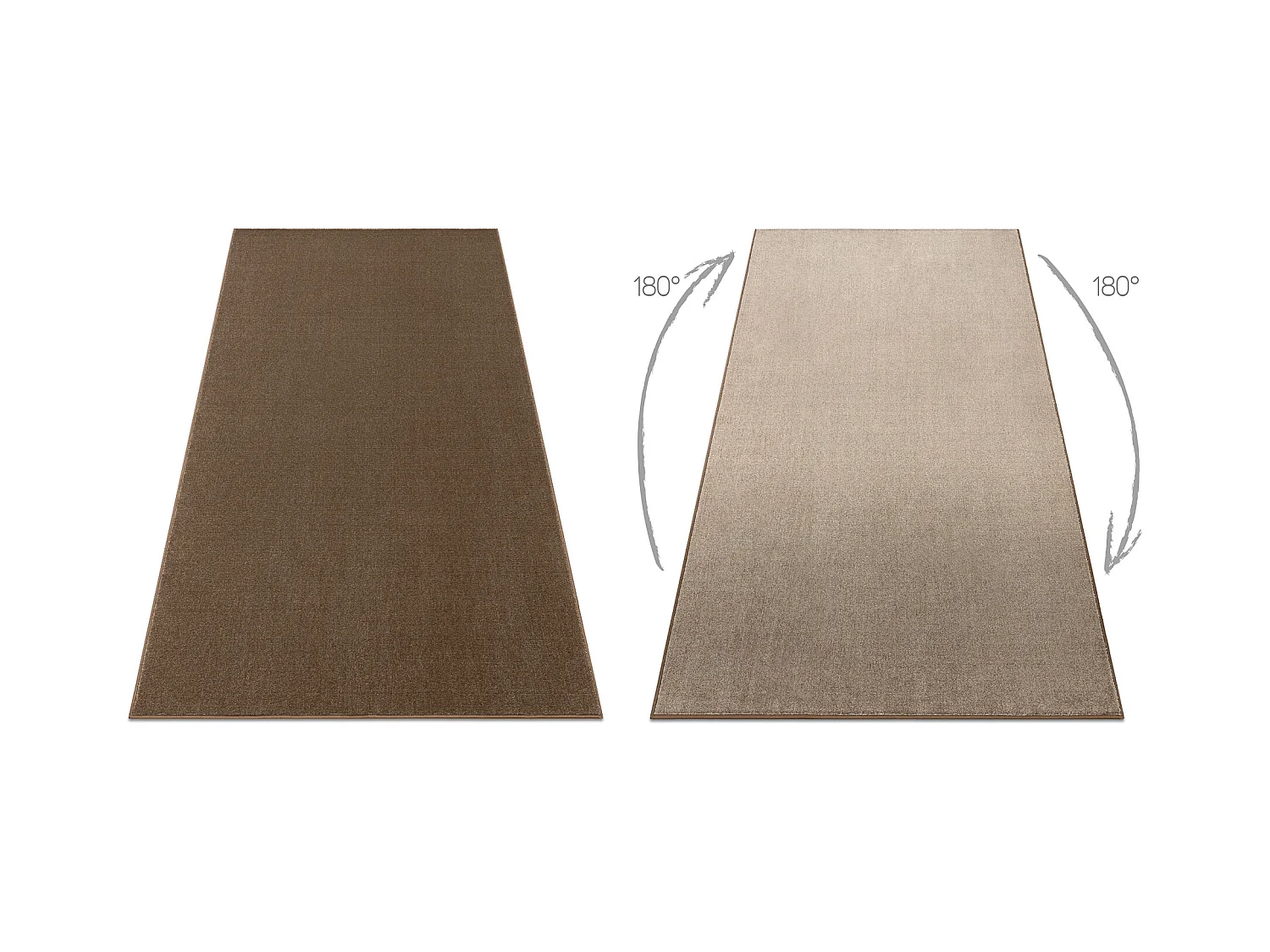 TAPIS - Moquette SEDUCTION marron 46 doux, durable, chambre, hôtel 300x350 cm