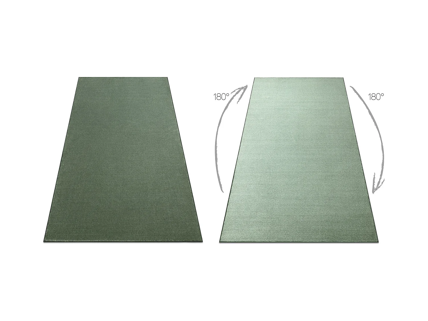 TAPIS - Moquette SEDUCTION vert 26 doux, durable, chambre, hôtel 150x400 cm