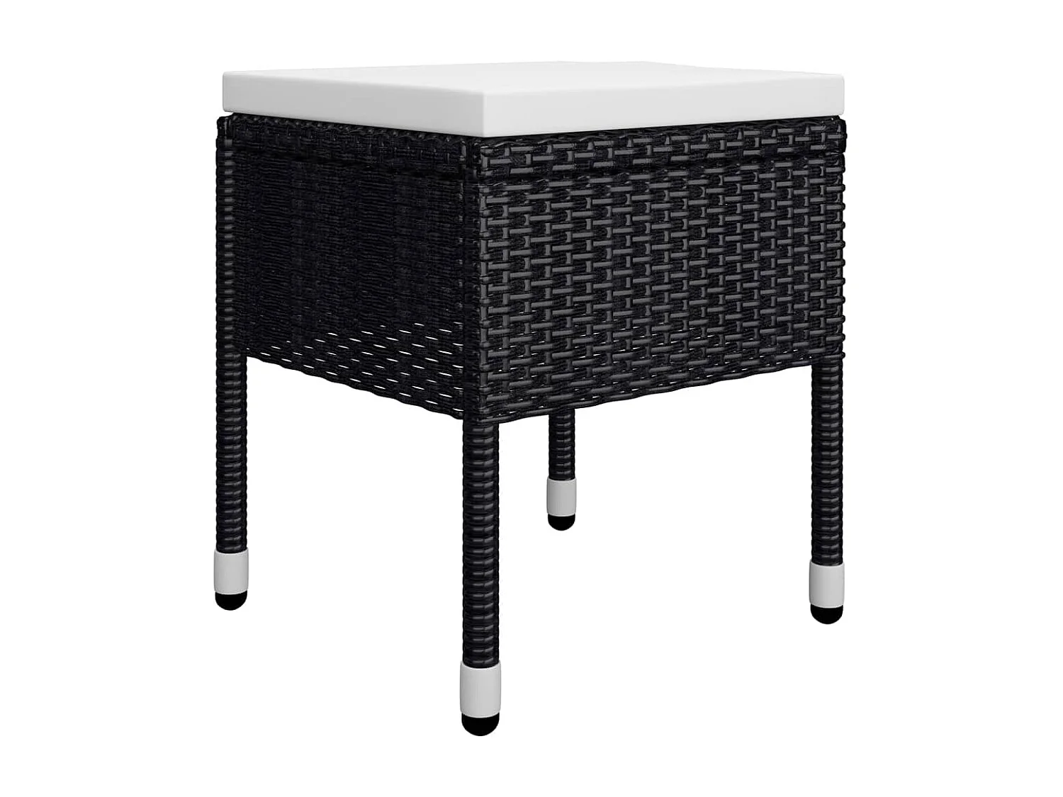 Set Mobili da Pranzo per Giardino 5 pz Nero
