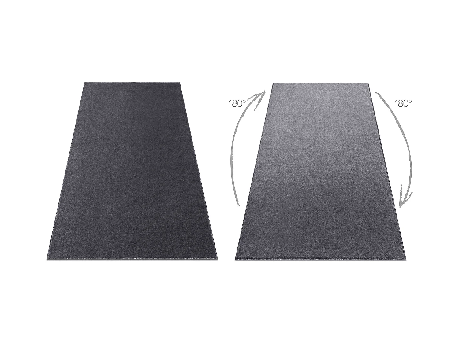 Tapis - Moquette SEDUCTION anthracite 99 doux, durable, chambre, hôte 150x300 cm