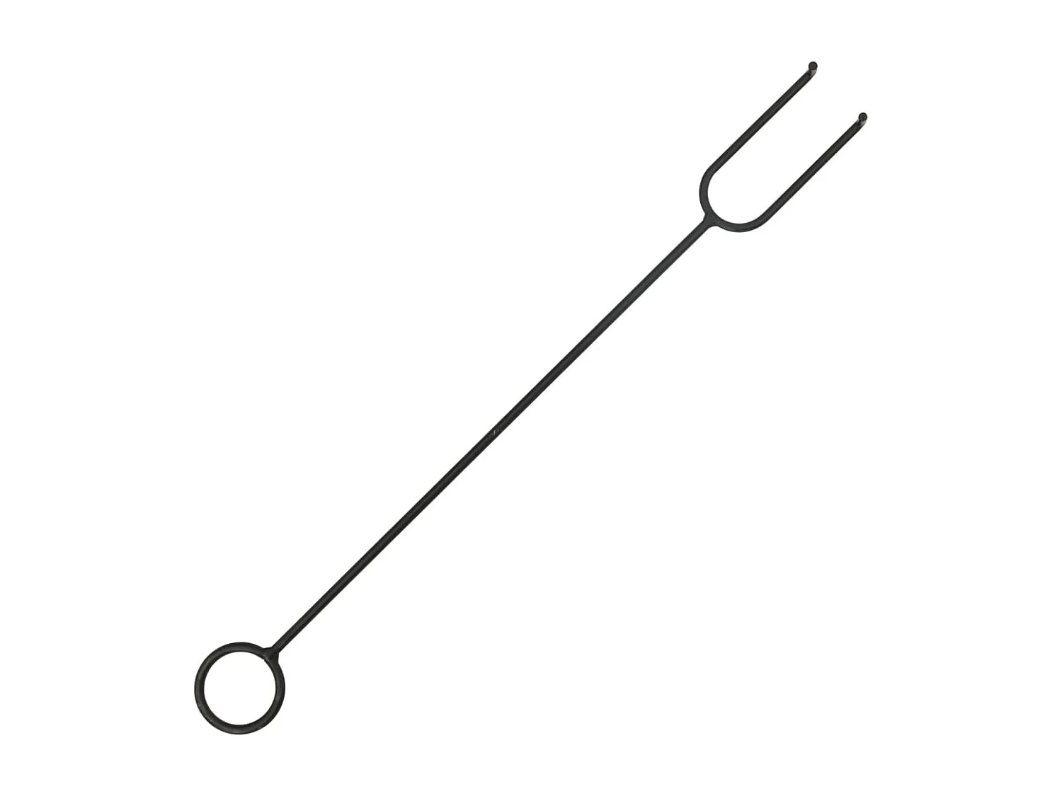 Brasero de jardín con atizador acero XXL 81x81x47 cm