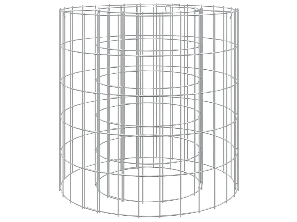 Foyer en gabion Ø 50 cm Fer galvanisé