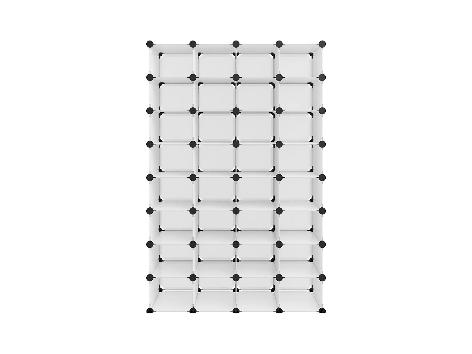 Transparant schoenenrek 93x36,5x140 cm PP