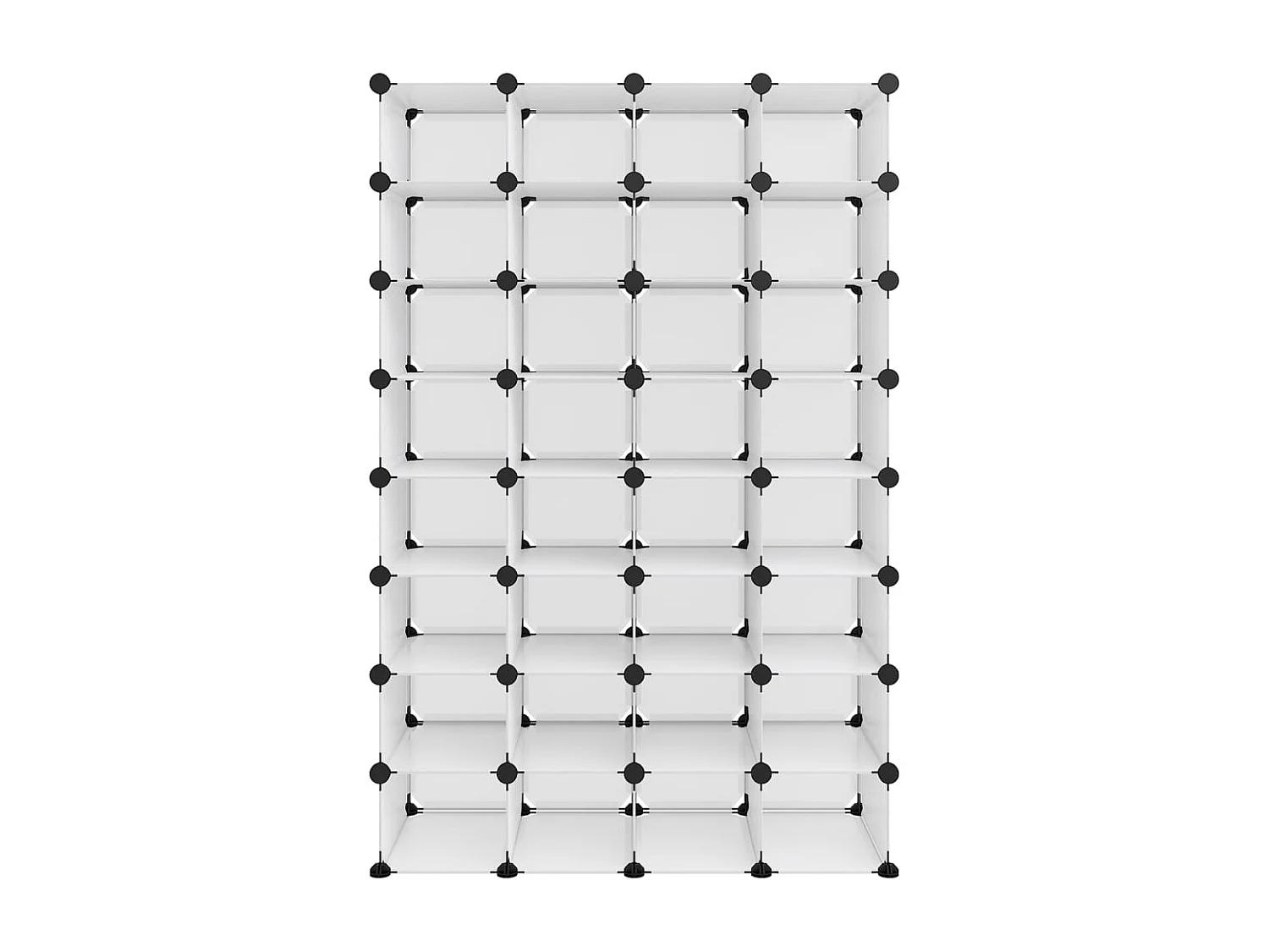 Scarpiera trasparente 93x36,5x140 cm PP