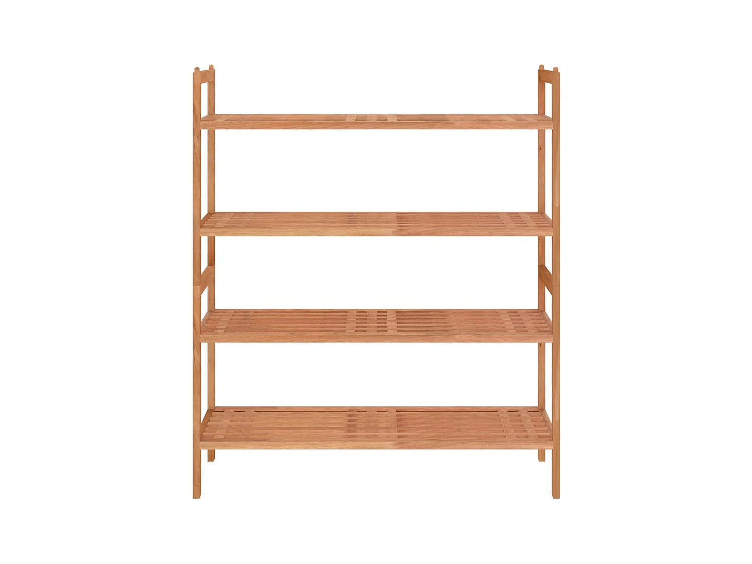 Étagères à chaussures 2 pcs 69x27x41 cm Bois massif de noyer