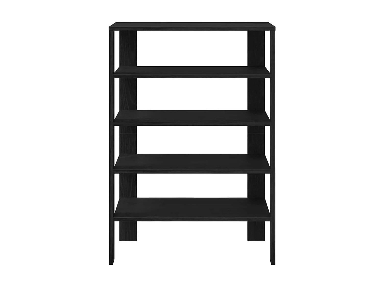 Étagère à chaussures noir 61x32x87,5 cm bois d'ingénierie