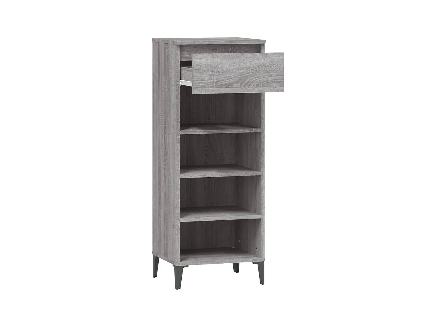 Étagère à chaussures Sonoma gris 40x36x105 cm Bois ingénierie